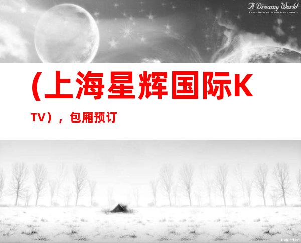 (上海星辉国际KTV），包厢预订/音响效果好