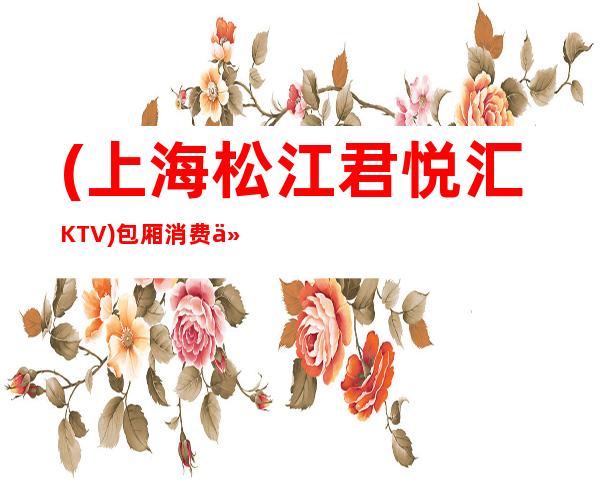 (上海松江君悦汇KTV)包厢消费价目表,怎么样,好玩吗?