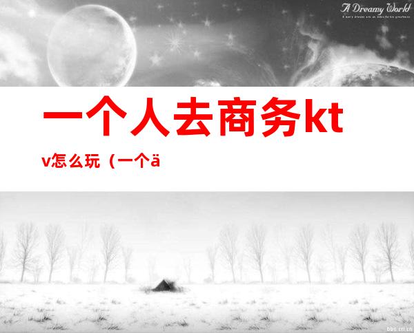 一个人去商务ktv怎么玩(一个人去商务KTV)