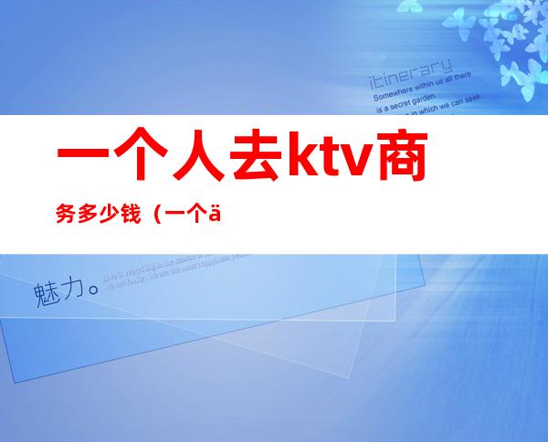 一个人去ktv商务多少钱(一个人去商务ktv大概多少钱)