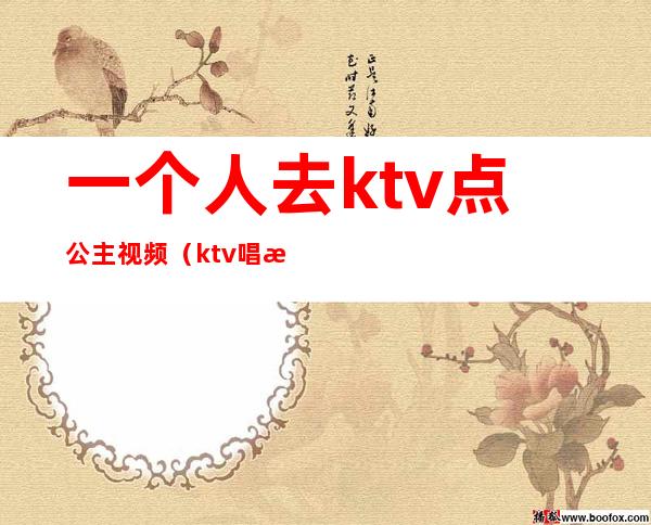 一个人去ktv点公主视频(ktv唱歌视频有公主)