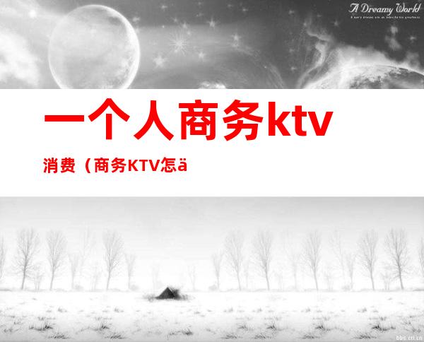 一个人商务ktv消费(商务KTV怎么消费)