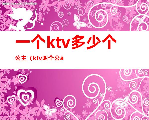 一个ktv多少个公主(ktv叫个公主多少钱一个)