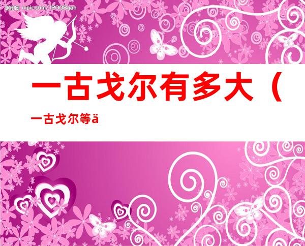 一古戈尔有多大（一古戈尔等于多少个亿）