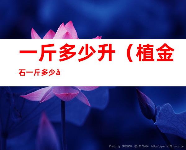 一斤多少升(植金石一斤多少升)