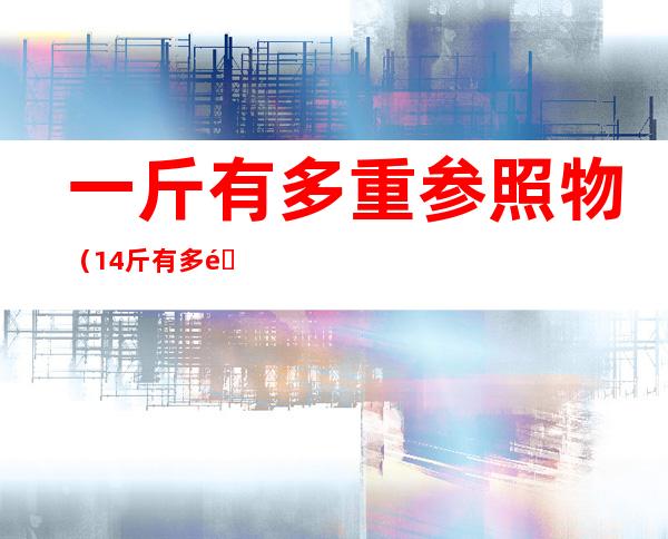一斤有多重参照物(1.4斤有多重参照物)