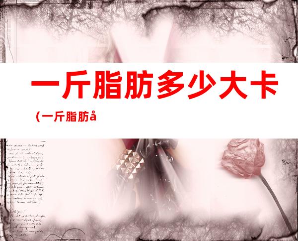 一斤脂肪多少大卡(一斤脂肪多少大卡多少大卡)
