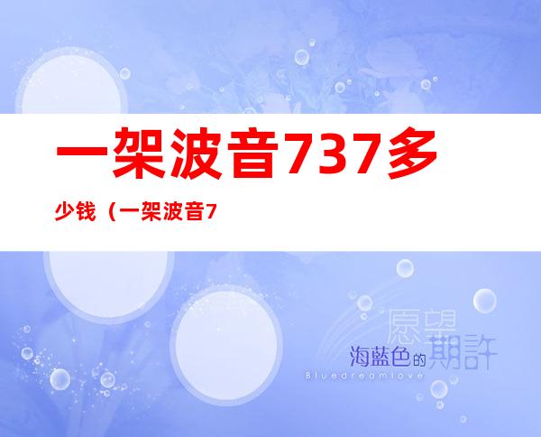 一架波音737多少钱(一架波音737多少钱各型号波音737价格人民币多少e)