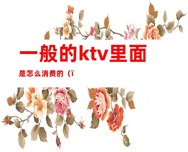 一般的ktv里面是怎么消费的()