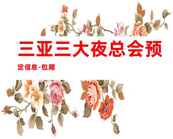 三亚三大夜总会预定信息-包厢消费一览 – 三亚吉阳/田独商务KTV