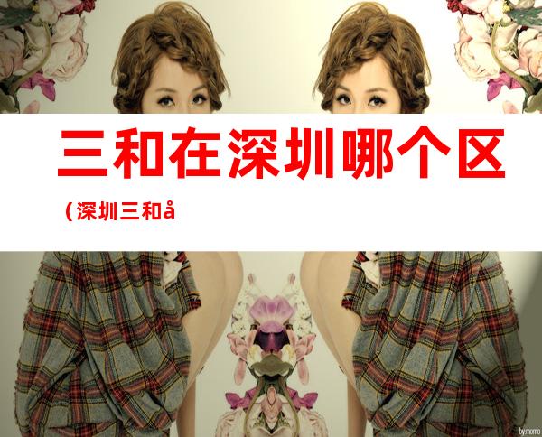 三和在深圳哪个区(深圳三和在什么地方)