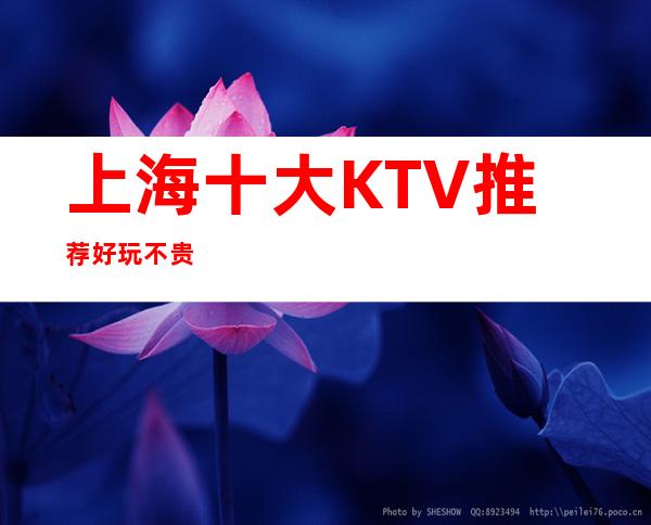 上海十大KTV推荐  好玩不贵