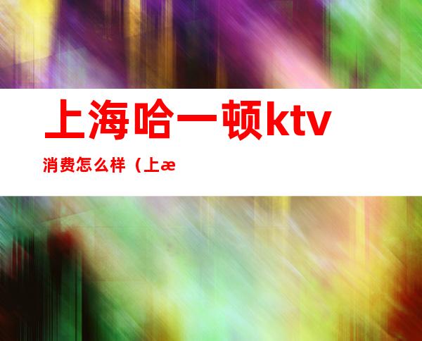 上海哈一顿ktv消费怎么样（上海ktv快餐多少钱一次）