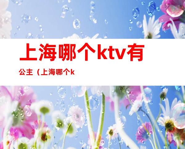上海哪个ktv有公主(上海哪个ktv有公主比较便宜)