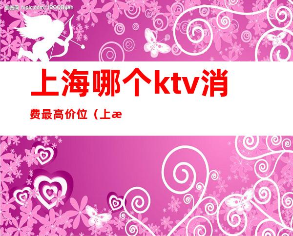 上海哪个ktv消费最高价位(上海最好ktv一晚多少钱)