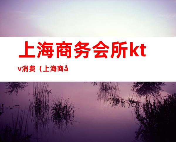 上海商务会所ktv消费(上海商务夜总会ktv预订)