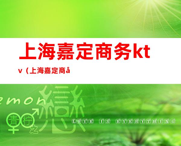上海嘉定商务ktv(上海嘉定商务委员会电话)