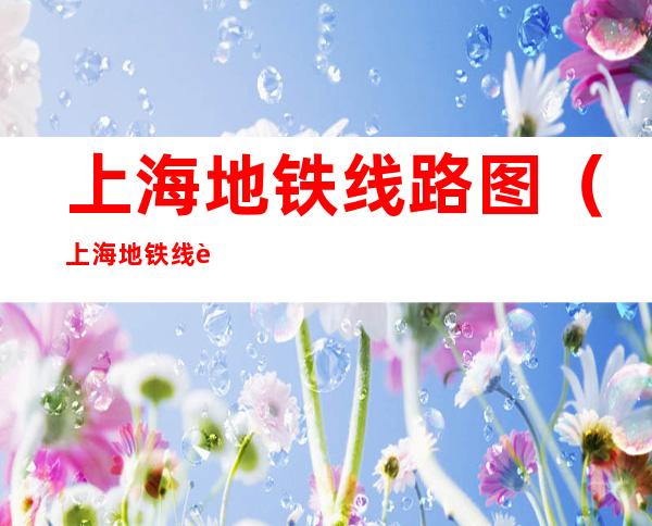 上海地铁线路图（上海地铁线路图规划2025）