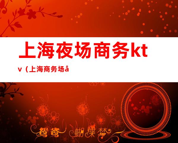 上海夜场商务ktv(上海商务场夜场哪个好)