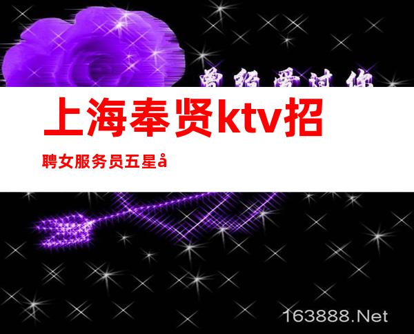上海奉贤ktv招聘女服务员五星场所招聘