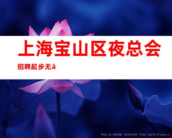 上海宝山区夜总会招聘起步无任务