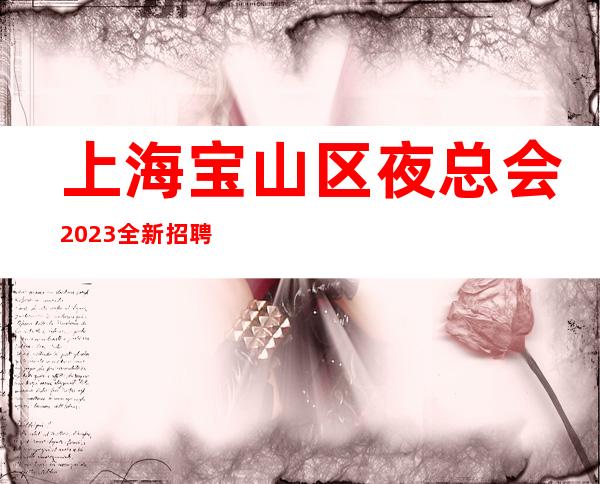 上海宝山区夜总会2023全新招聘三千起我们将无可取代