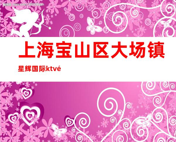 上海宝山区大场镇星辉国际ktv青春就是你拼搏的金