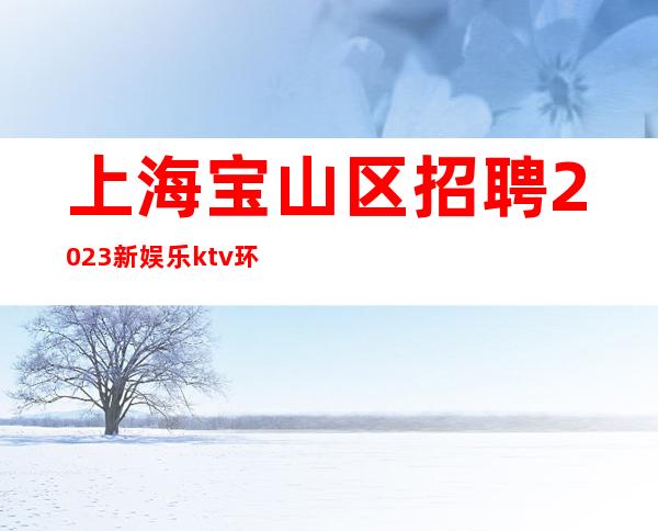 上海宝山区招聘2023新娱乐ktv环球国际好上班-当天提供宿舍