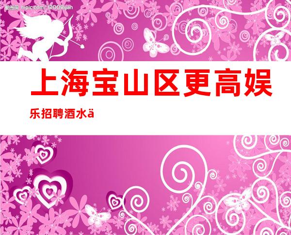 上海宝山区更高娱乐招聘酒水促销员12 14 16好上班