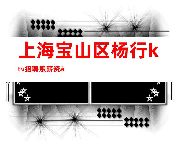 上海宝山区杨行ktv招聘 赚薪资待遇好 生意稳定保证上班