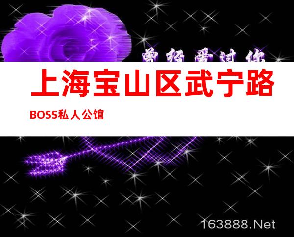 上海宝山区武宁路BOSS私人公馆KTV入行招聘信息
