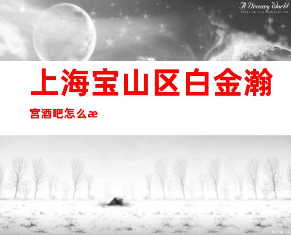 上海宝山区白金瀚宫酒吧怎么样,酒水包厢,预订咨询