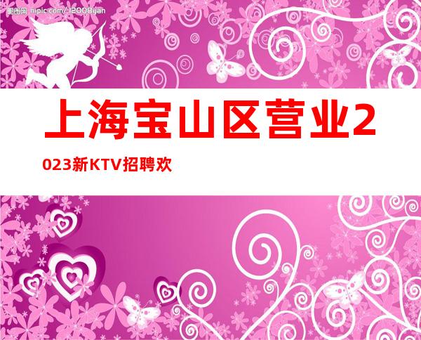 上海宝山区营业2023新KTV招聘欢迎全国优秀仙女加入一起努力