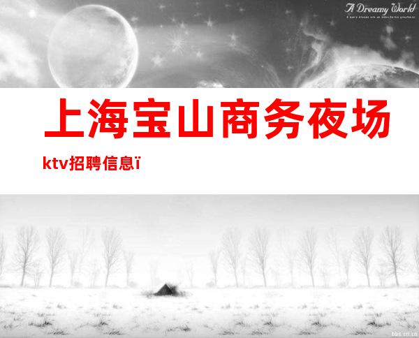 上海宝山商务夜场ktv招聘信息(宝山区夜场招聘)
