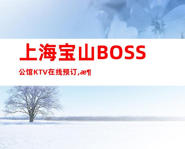 上海宝山BOSS公馆KTV在线预订,消费价格,环境一览,怎么样？