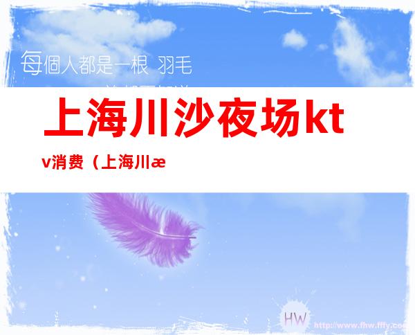 上海川沙夜场ktv消费(上海川沙夜市)