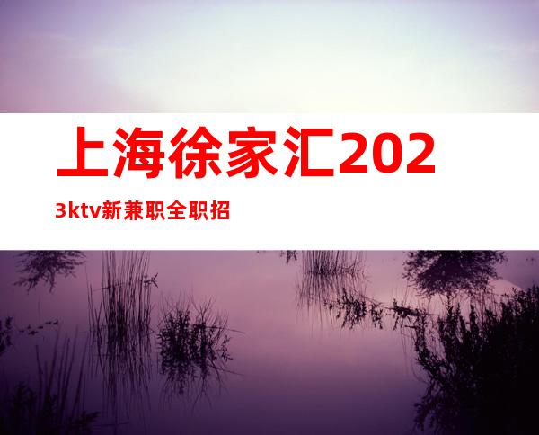 上海徐家汇2023ktv新兼职全职招聘「打开赚式」正常开门