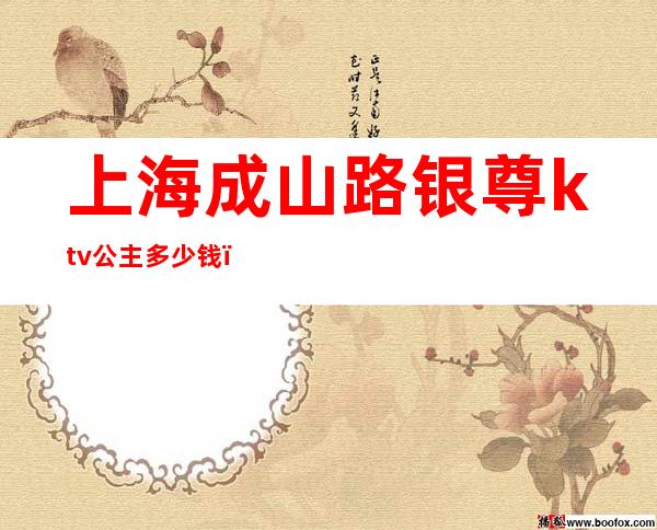 上海成山路银尊ktv公主多少钱(上海银尊夜总会公主小费多少)