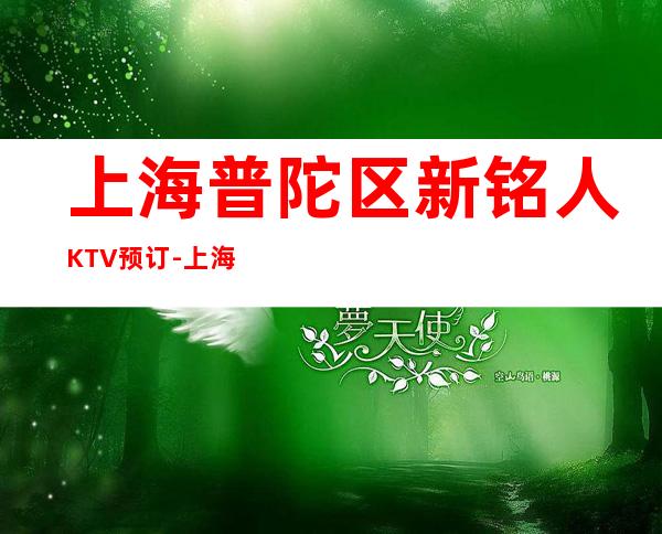 上海普陀区新铭人KTV预订-上海KTV预定咨询