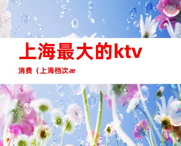 上海最大的ktv消费（上海档次最高的ktv）