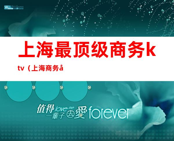 上海最顶级商务ktv(上海商务公司有哪些)