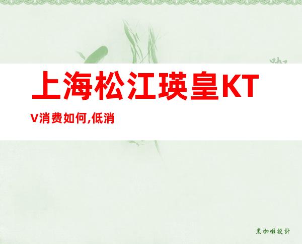 上海松江瑛皇KTV消费如何,低消价格,口碑点评