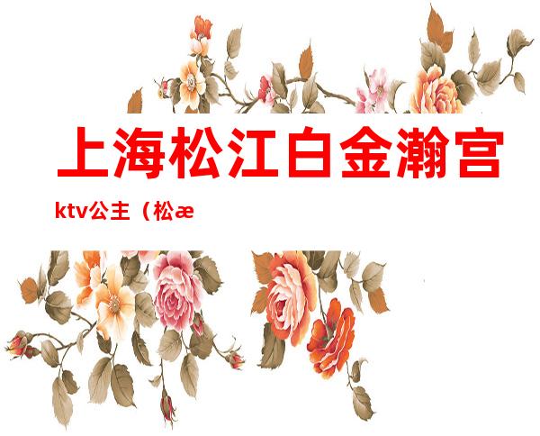 上海松江白金瀚宫ktv公主（松江白金瀚宫ktv消费高吗）