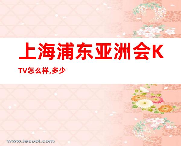 上海浦东亚洲会KTV怎么样,多少的,好玩吗?