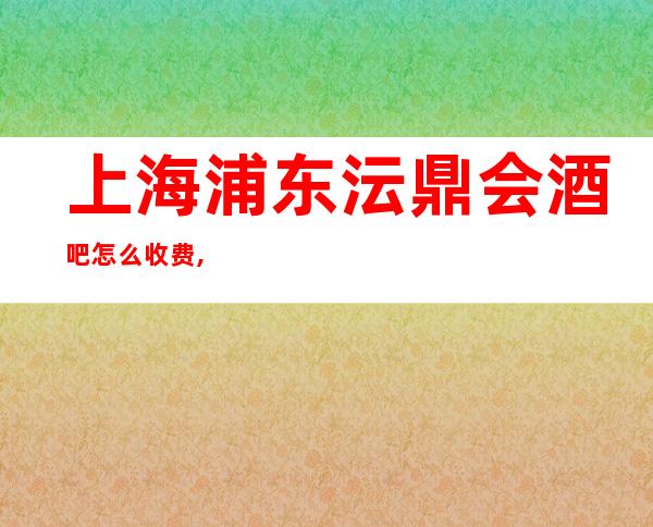 上海浦东沄鼎会酒吧怎么收费,联系方式,包厢消费
