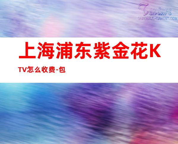 上海浦东紫金花KTV怎么收费-包间环境-咨询价格