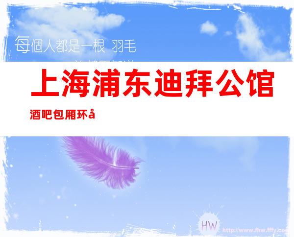 上海浦东迪拜公馆酒吧包厢环境,消费价格,预订咨询