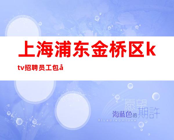 上海浦东金桥区ktv招聘员工包吃住工作轻松-赚青春要努力了!