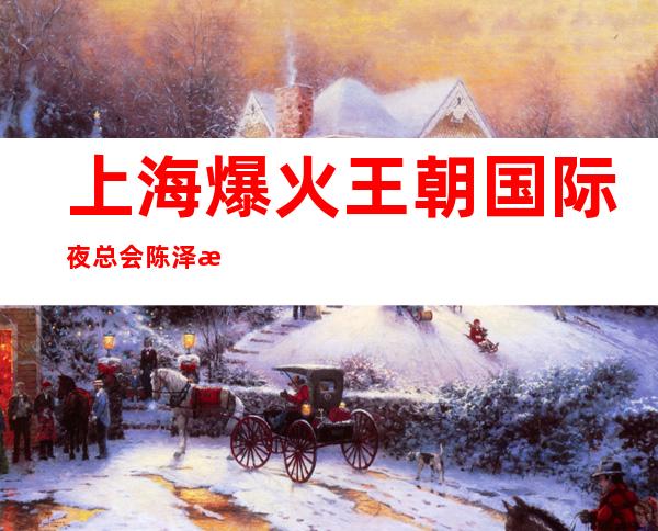 上海爆火王朝国际夜总会陈泽招聘每天上班2小时认准星辉陈总监