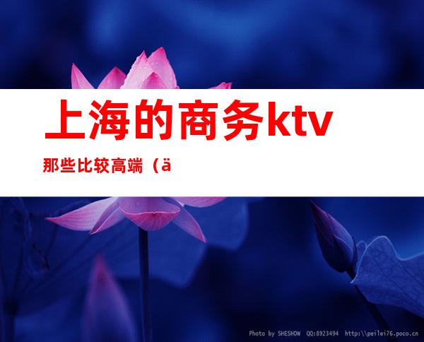 上海的商务ktv那些比较高端(上海最顶级商务KTV)